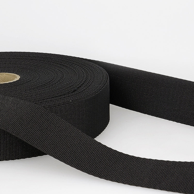 10mm Polyester Webbing in Black