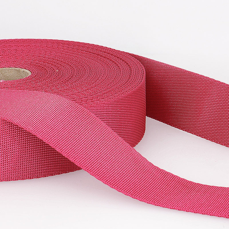 10mm Polyester Webbing in Fuschia