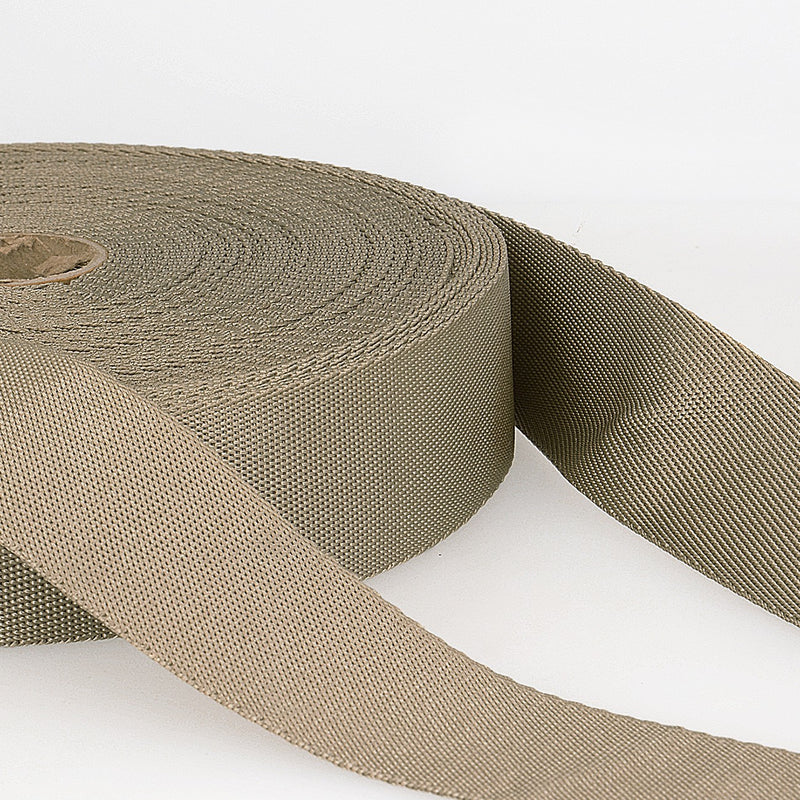 20mm Polyester Webbing in Beige
