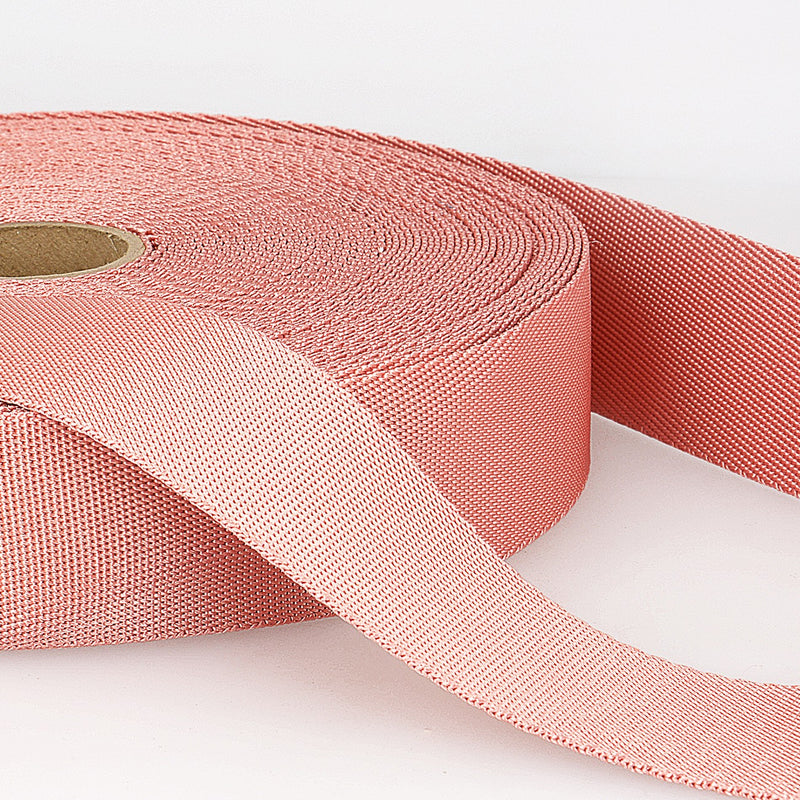 20mm Polyester Webbing in Pink