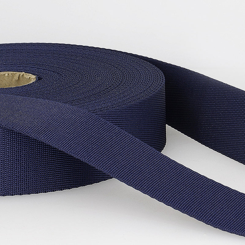 35mm Polyester Webbing in Navy