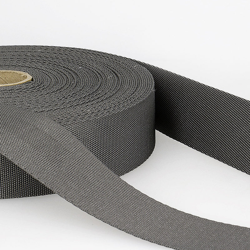 35mm Polyester Webbing in Dark Grey