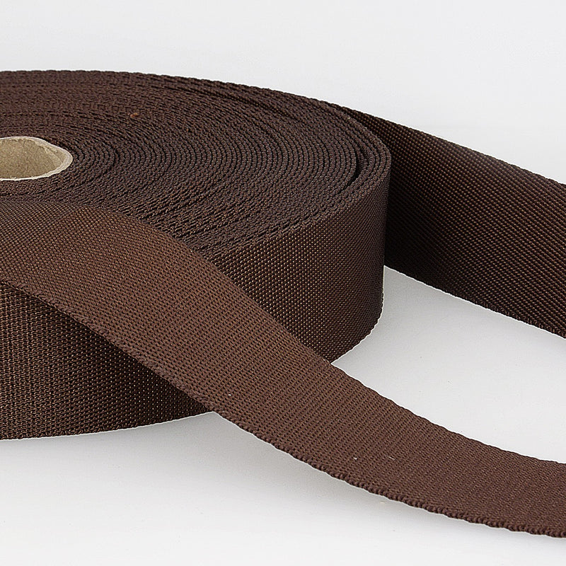 35mm Polyester Webbing in Brown