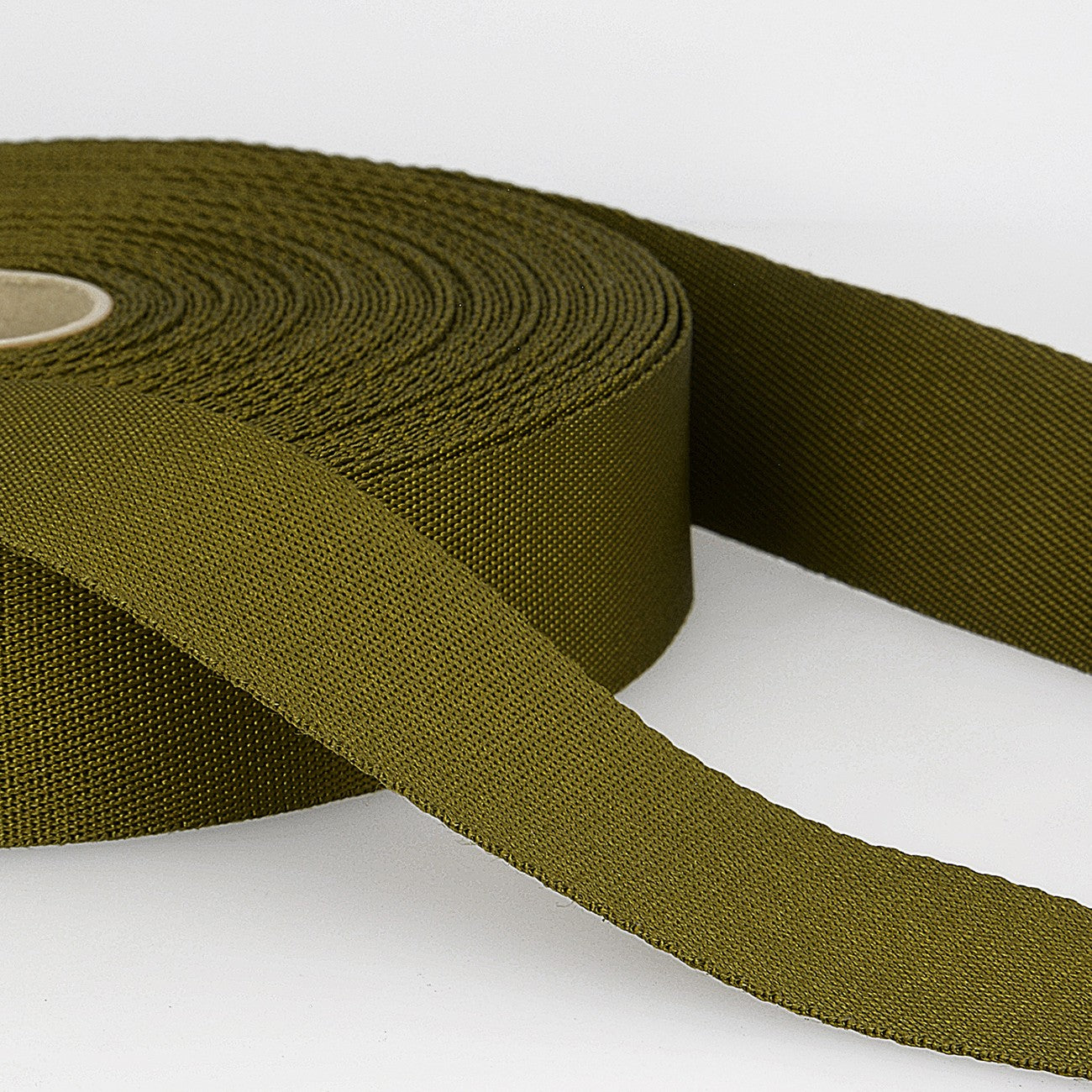 35mm Polyester Webbing in Olive