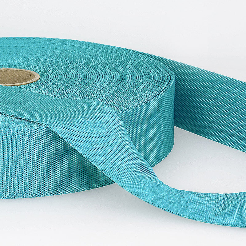 35mm Polyester Webbing in Turquoise