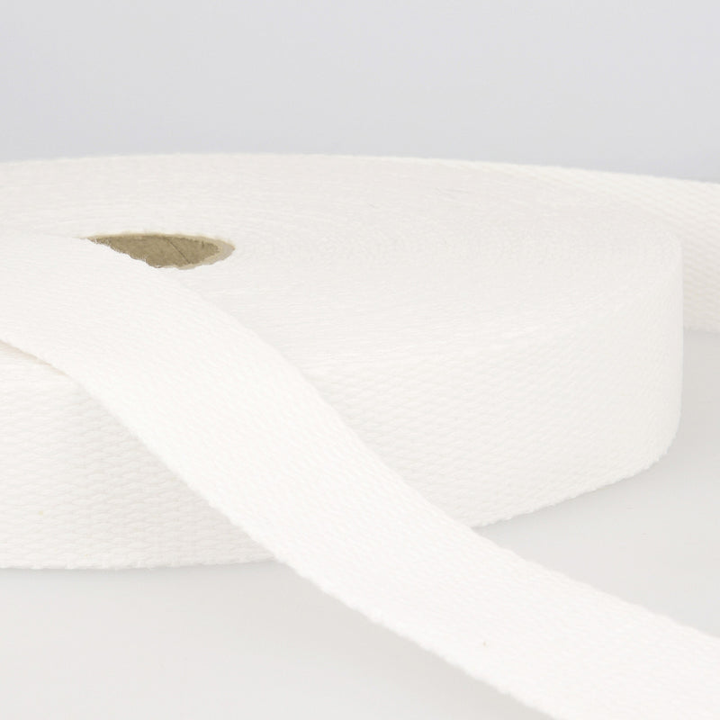 Cotton Webbing 40mm White