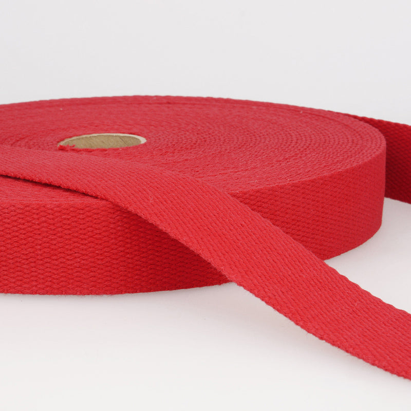 Cotton Webbing 40mm Red