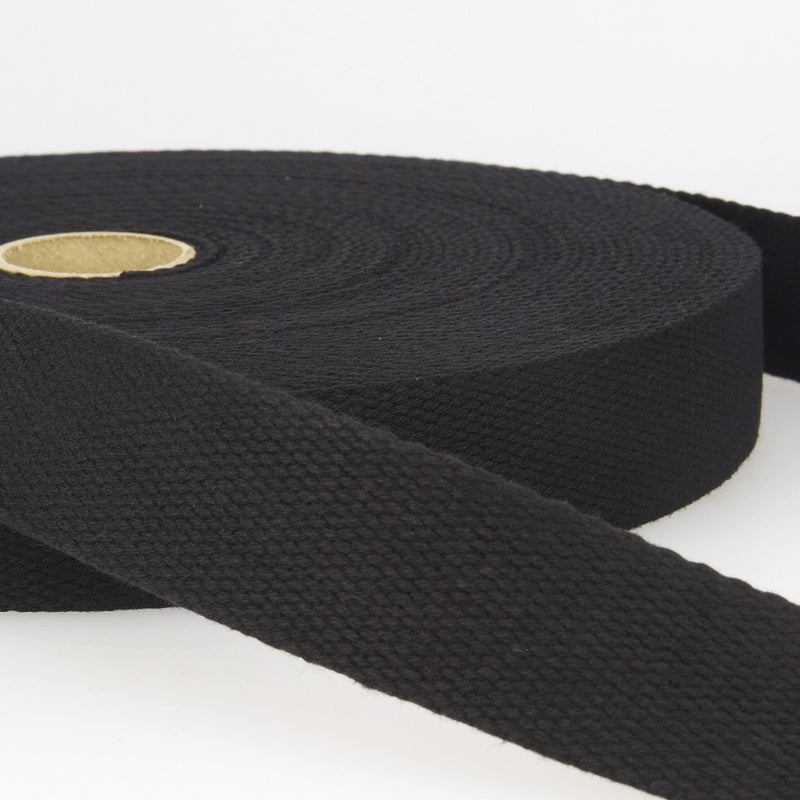 Cotton Webbing 40mm Black