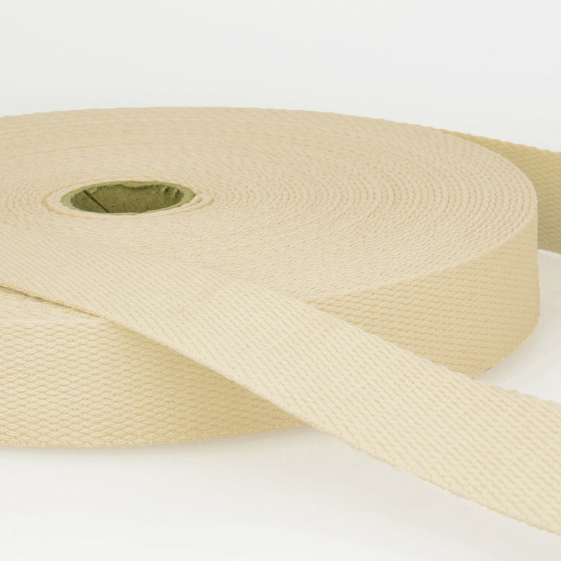 Cotton Webbing 40mm Ivory