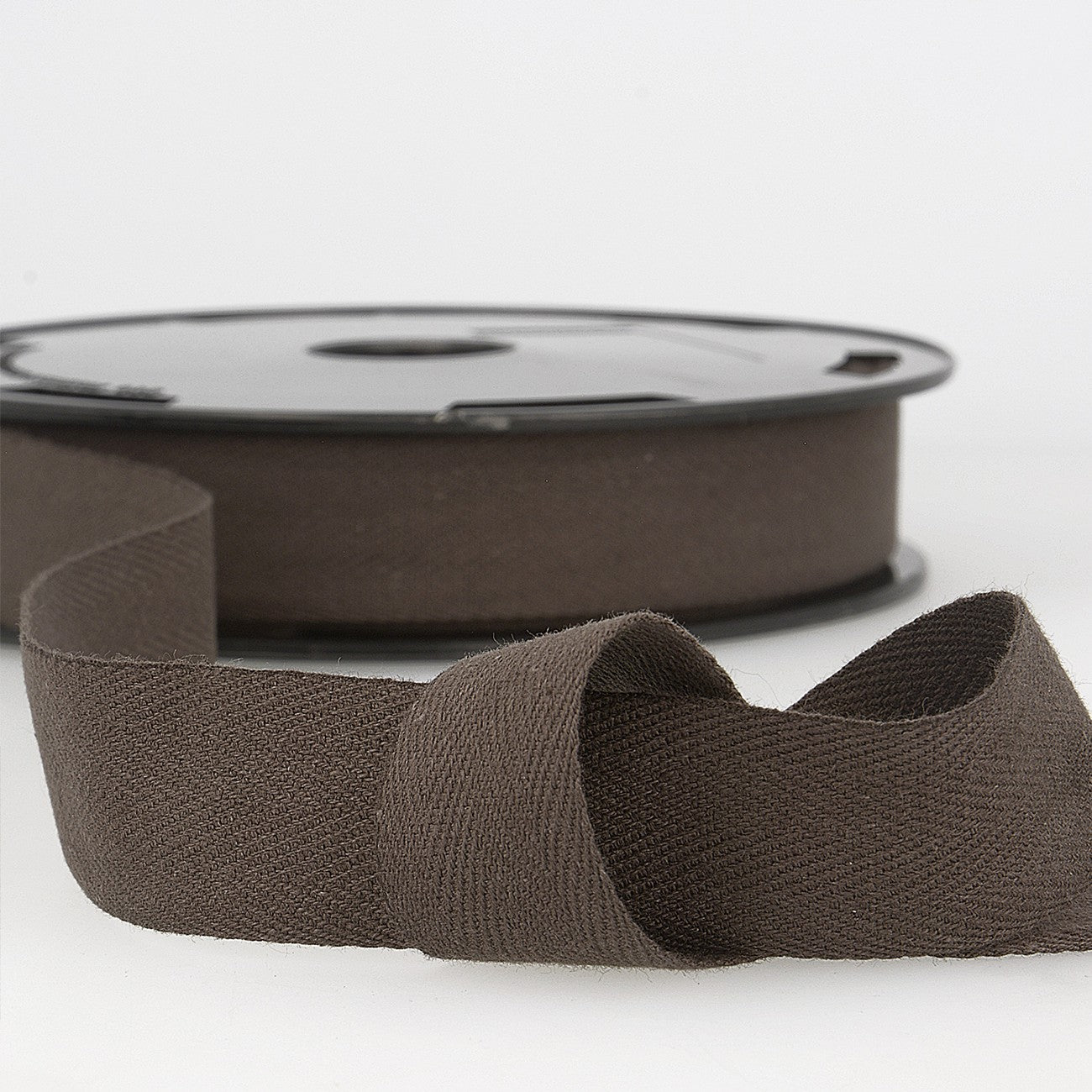 Cotton Twill Tape 20mm Brown