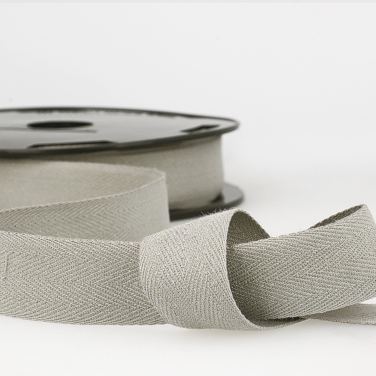 Cotton Twill Tape 25mm Grey