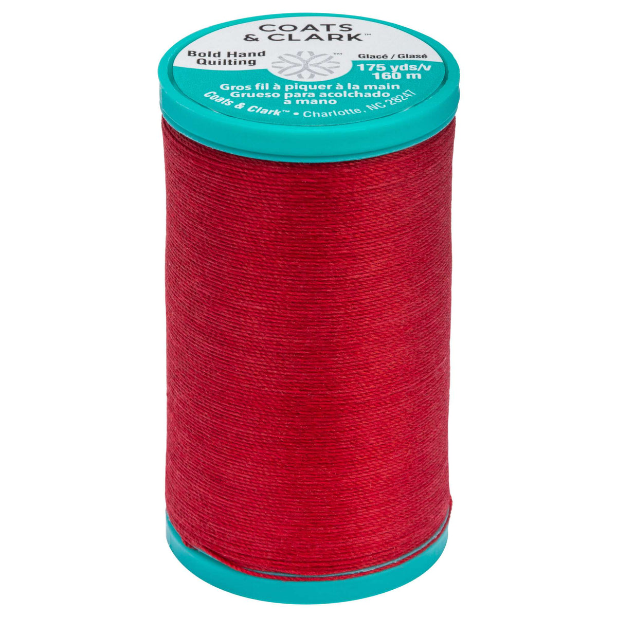 Coats Bold Hand Quilting Thread 175 yds Red