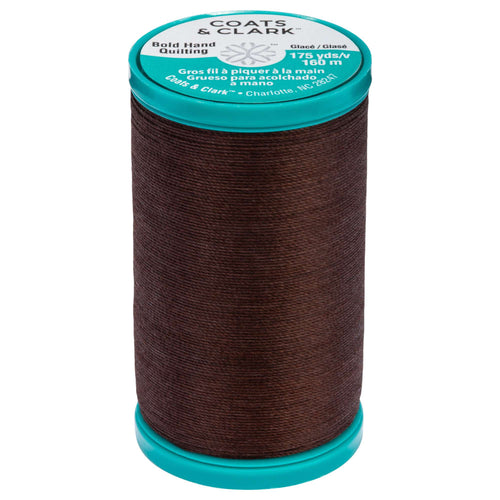 Coats Bold Hand Quilting Thread 175 yds Chona Brown