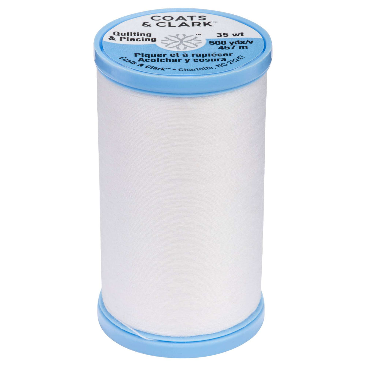 Coats Cotton Covered Quilting & Piecing Thread 500 yds White