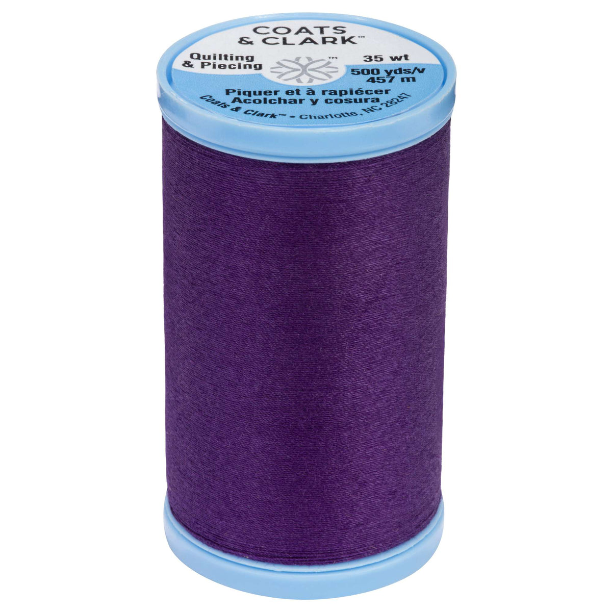 Coats Cotton Covered Quilting & Piecing Thread 500 yds Purple