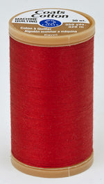 Coats Cotton Machine Quilting Thread 350 yds Red