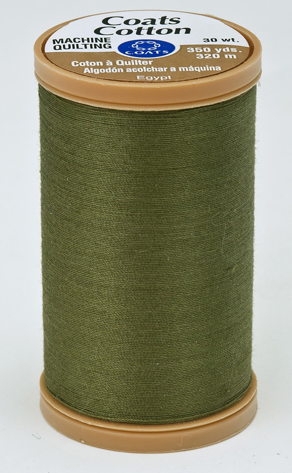 Coats Cotton Machine Quilting Thread 350 yds Bronze Green