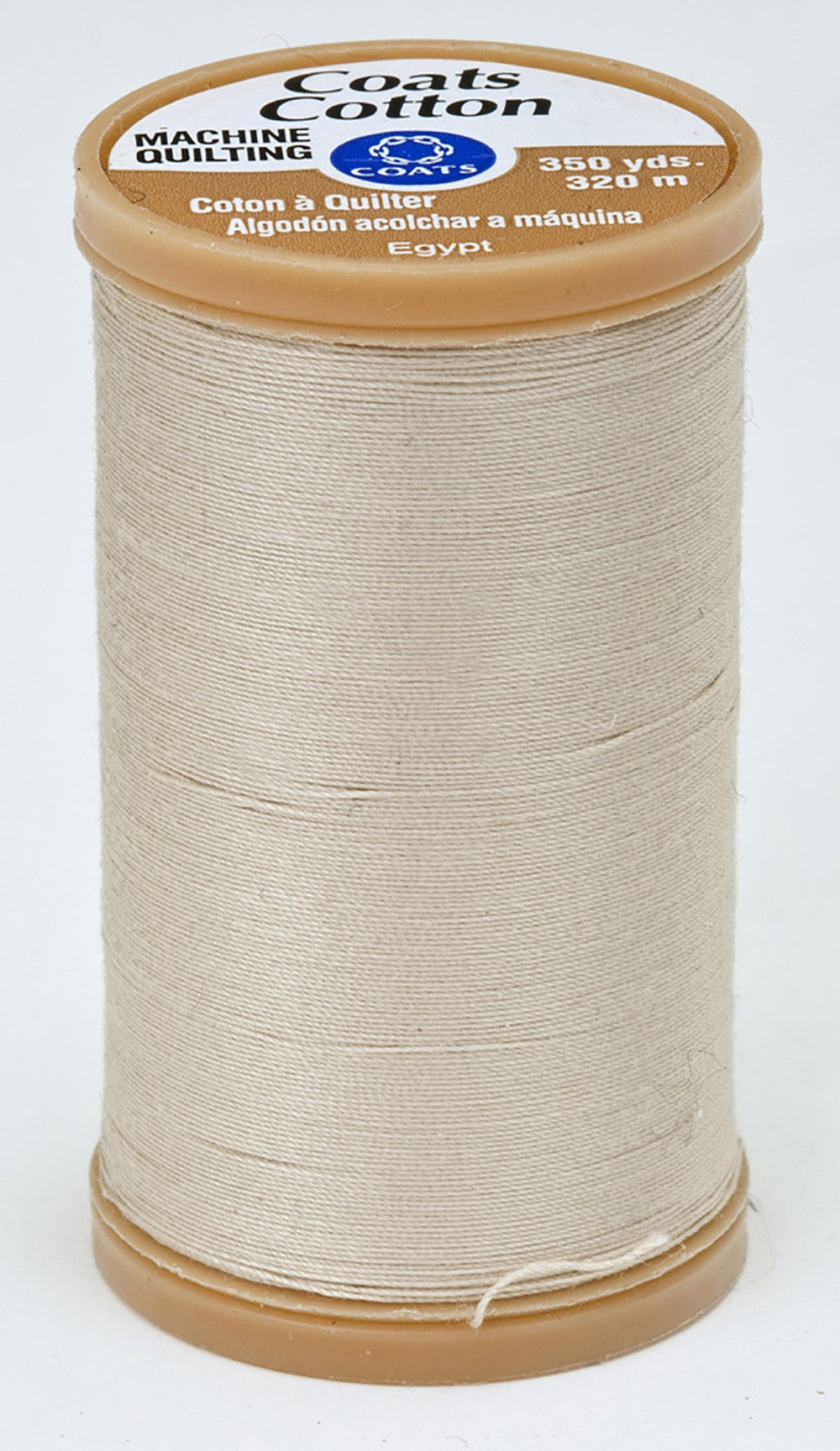 Coats Cotton Machine Quilting Thread 350 yds Ecru