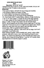 Open Wide Ruler Bag