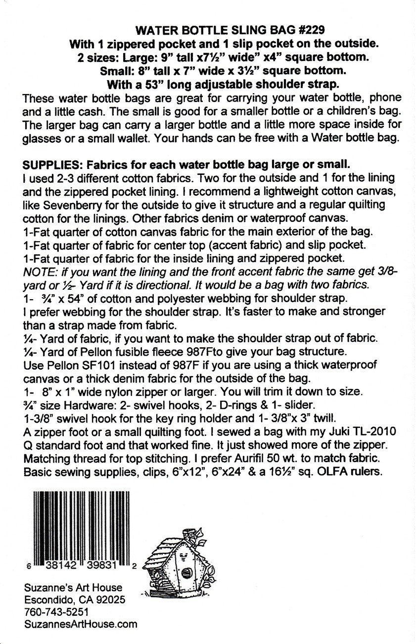 Water Bottle Sling Bag