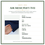 Product Specifications – Air Mesh Navy 1yd