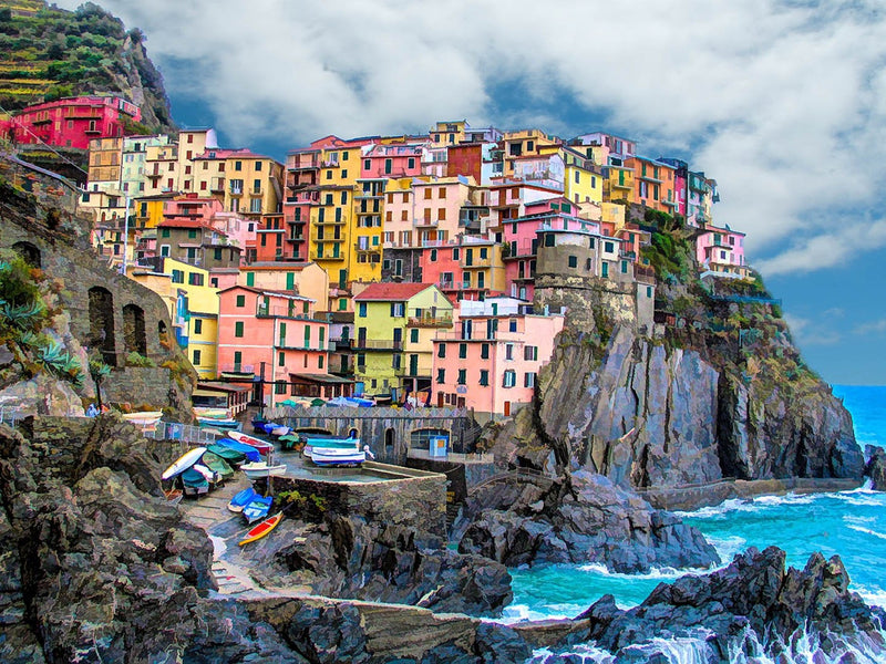 Cinque Terre Panel 20in x 15in