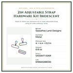 Product Specifications – 2in Adjustable Strap Hardware Kit Iridescent