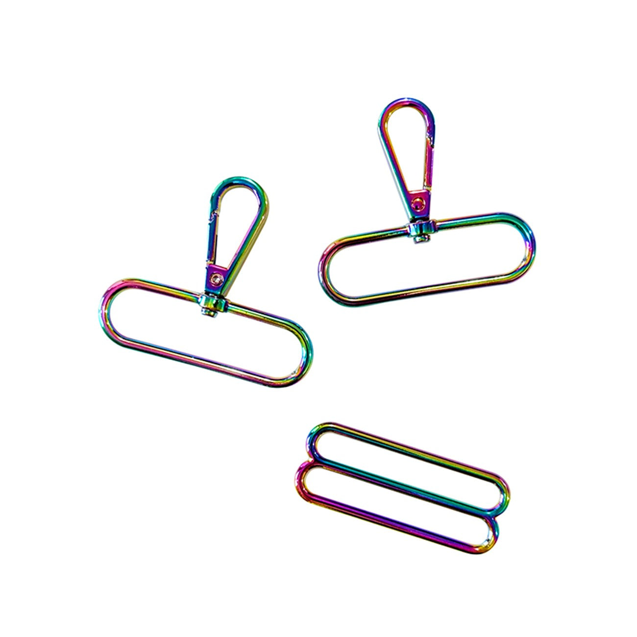 2in Adjustable Strap Hardware Kit Iridescent