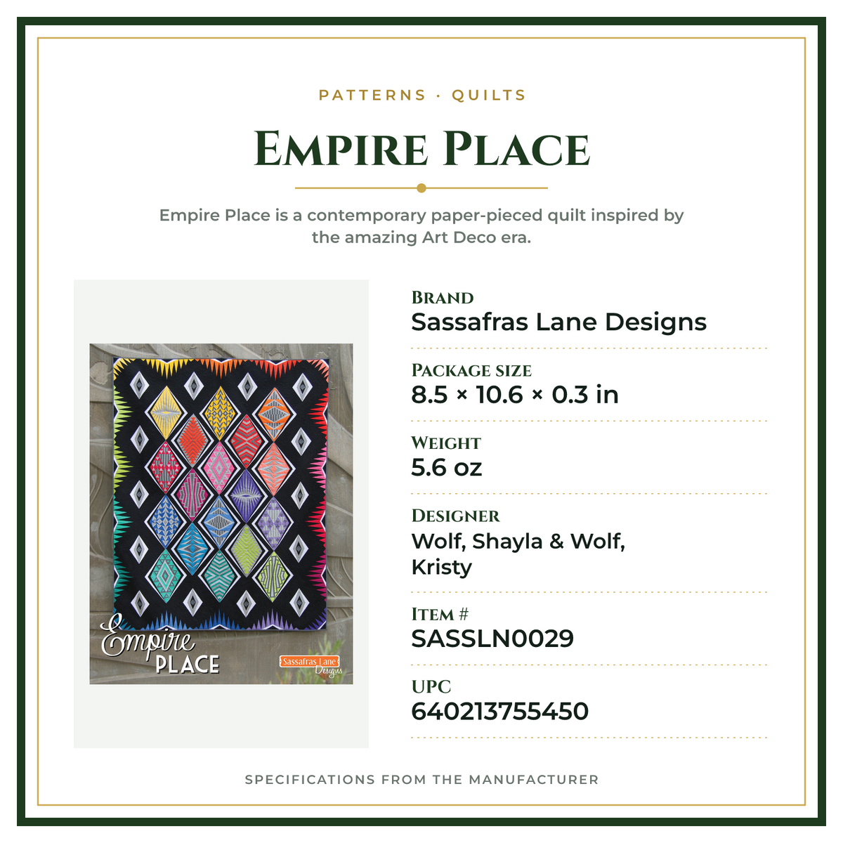 Product Specifications – Empire Place