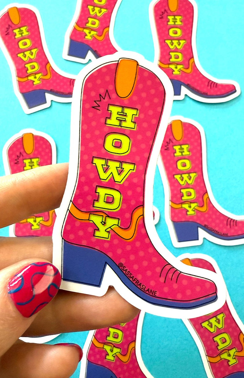 Howdy Boot Stickers 6pk