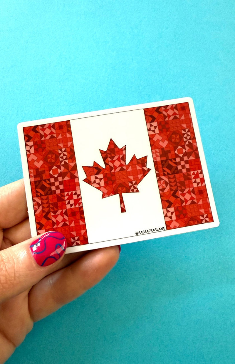Canada Quilt Stickers 6pk
