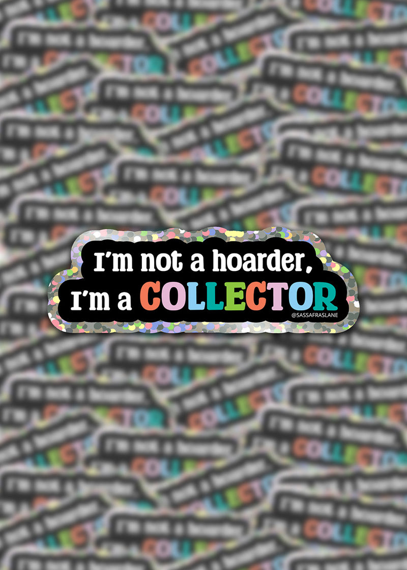 I'm a Collector Glitter Stickers 6pk
