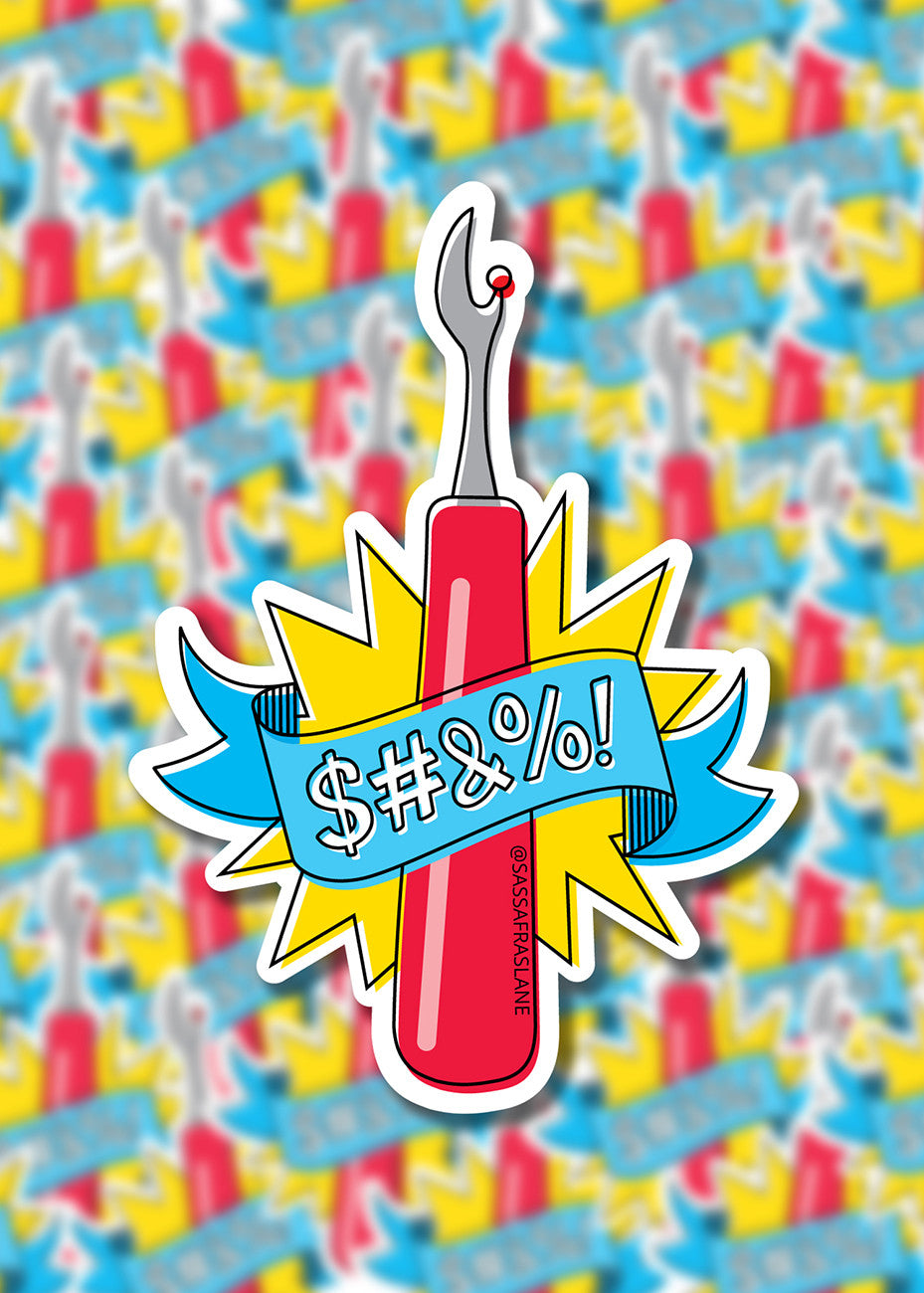 Seam Ripper Stickers 6pk
