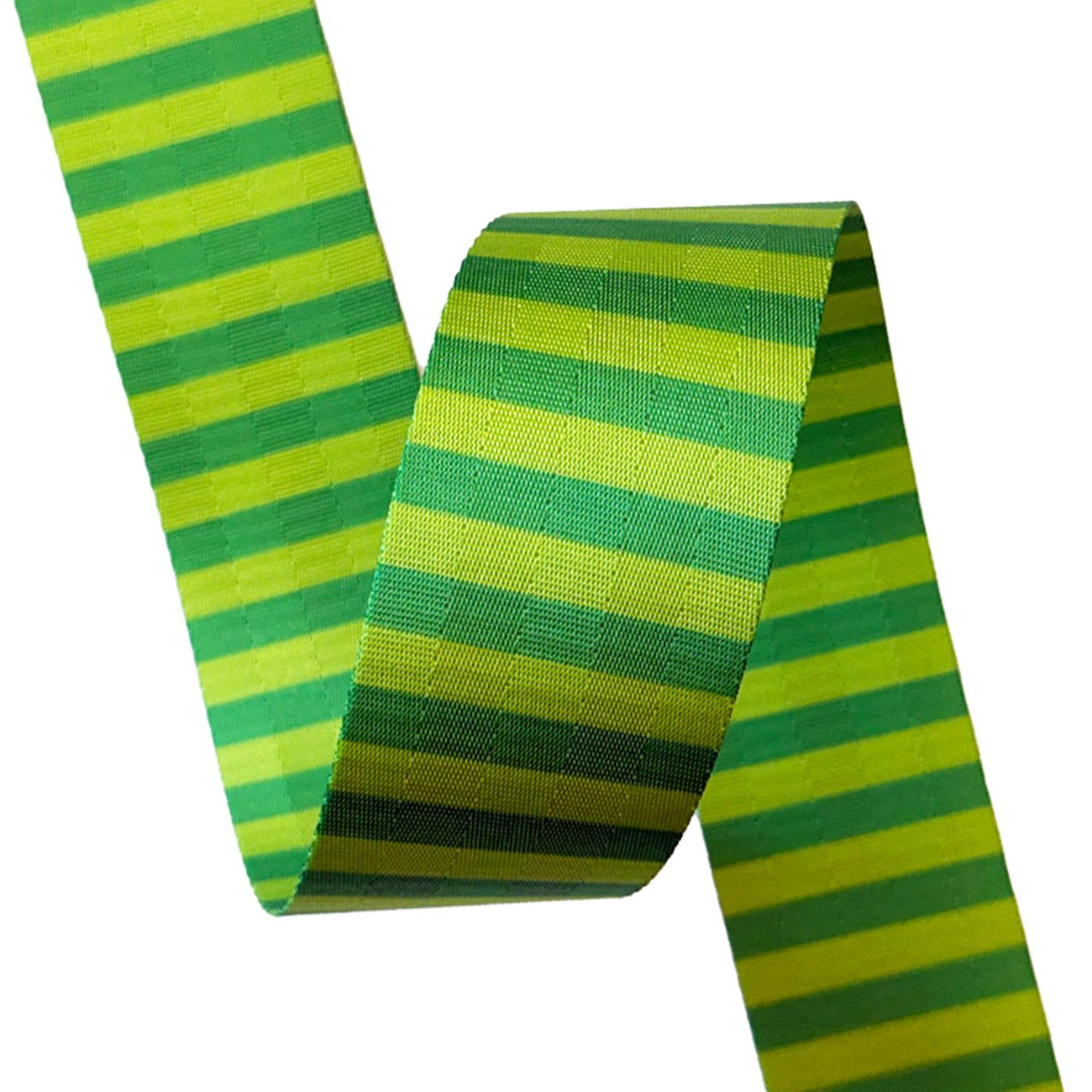 Green Stripe Webbing 2in x 12yds
