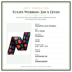 Product Specifications – Tulips Webbing 2in x 12yds