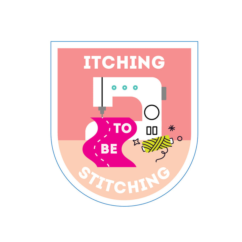 Itching To Be Stitching Stickers 6pk