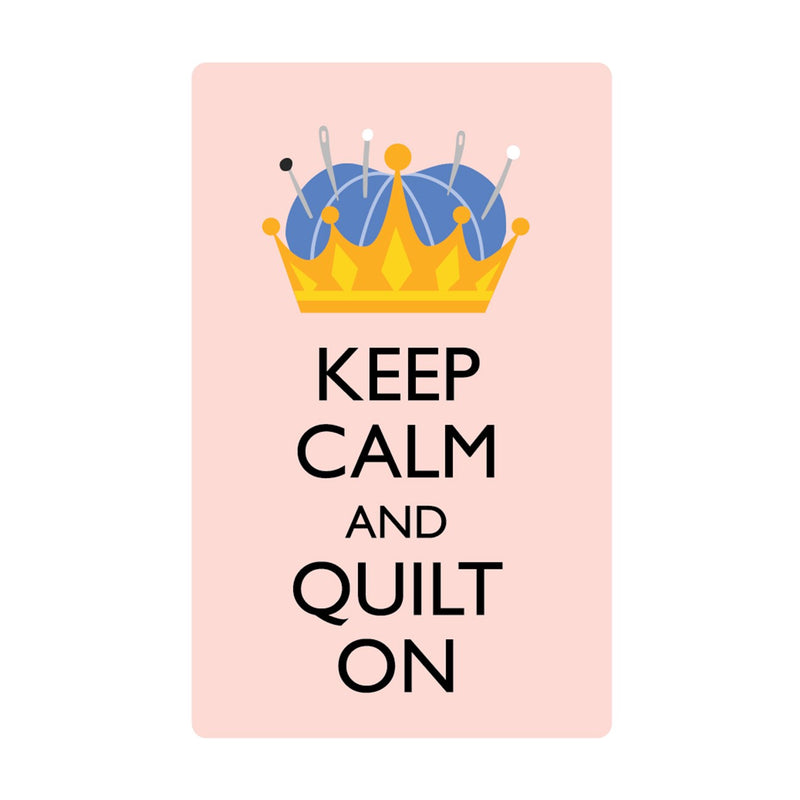 Keep Calm and Quilt On Stickers 6pk