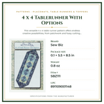 Product Specifications – 4 x 4 Tablerunner With Options
