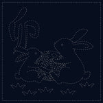 Sashiko Cloth Rabbits