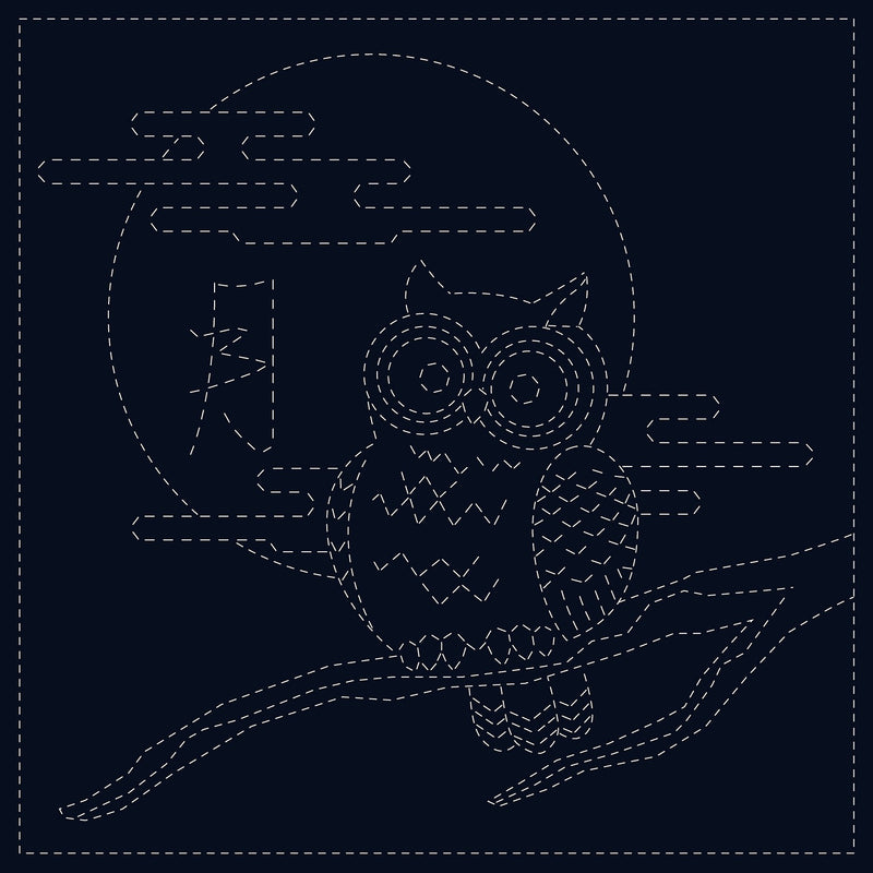 Sashiko Cloth Owl