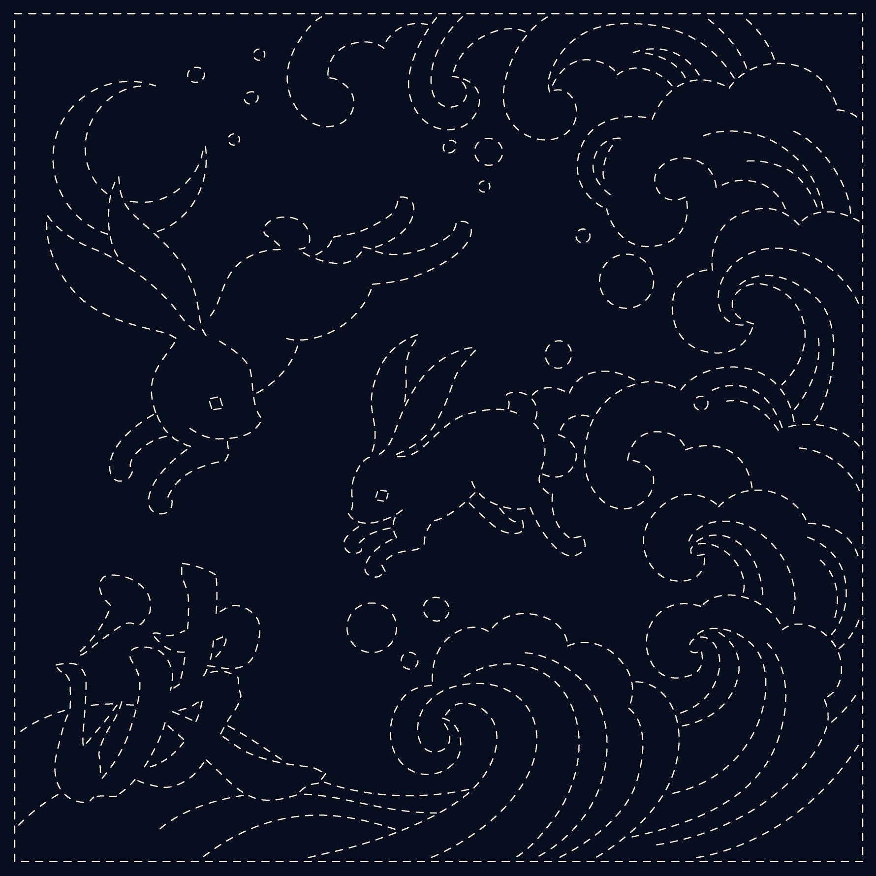 Sashiko Cloth Ara-Nami