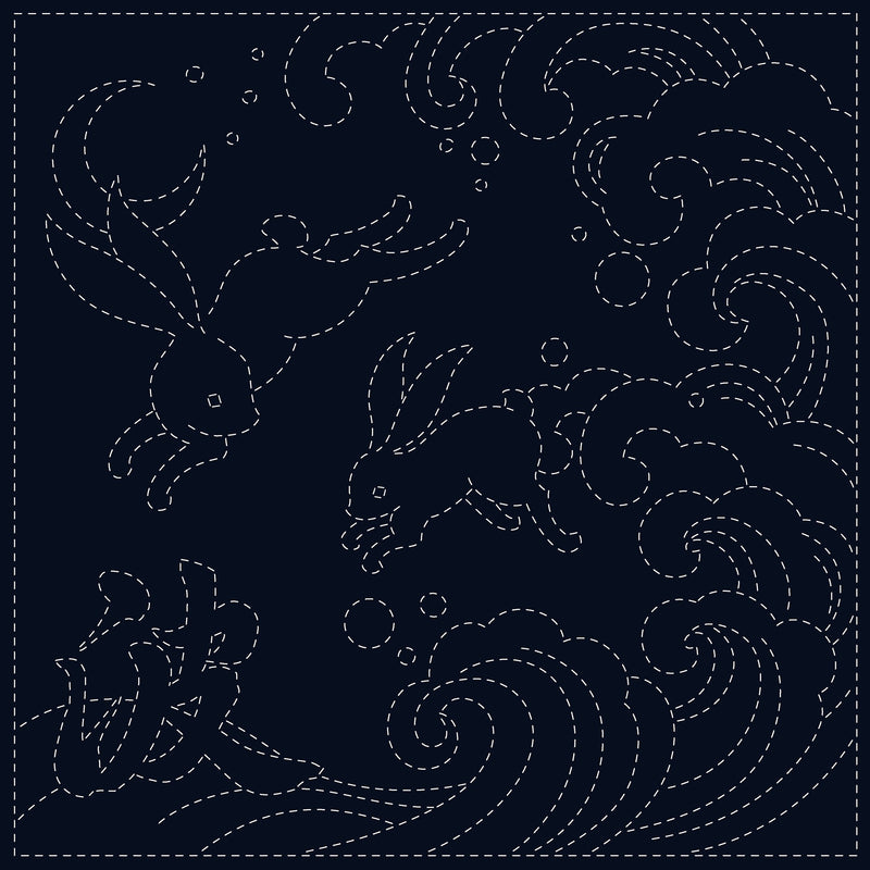 Sashiko Cloth Ara-Nami