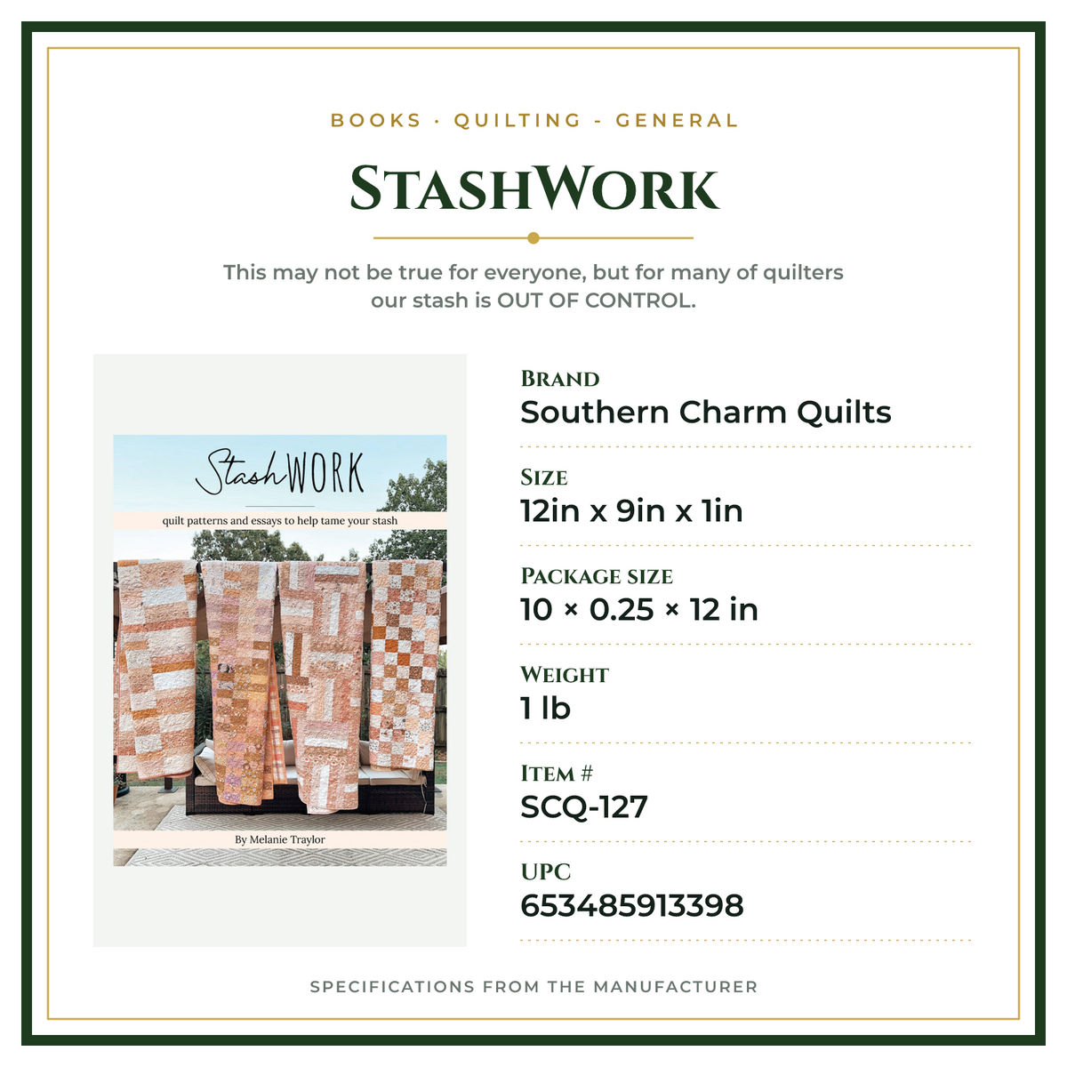 Product Specifications – StashWork