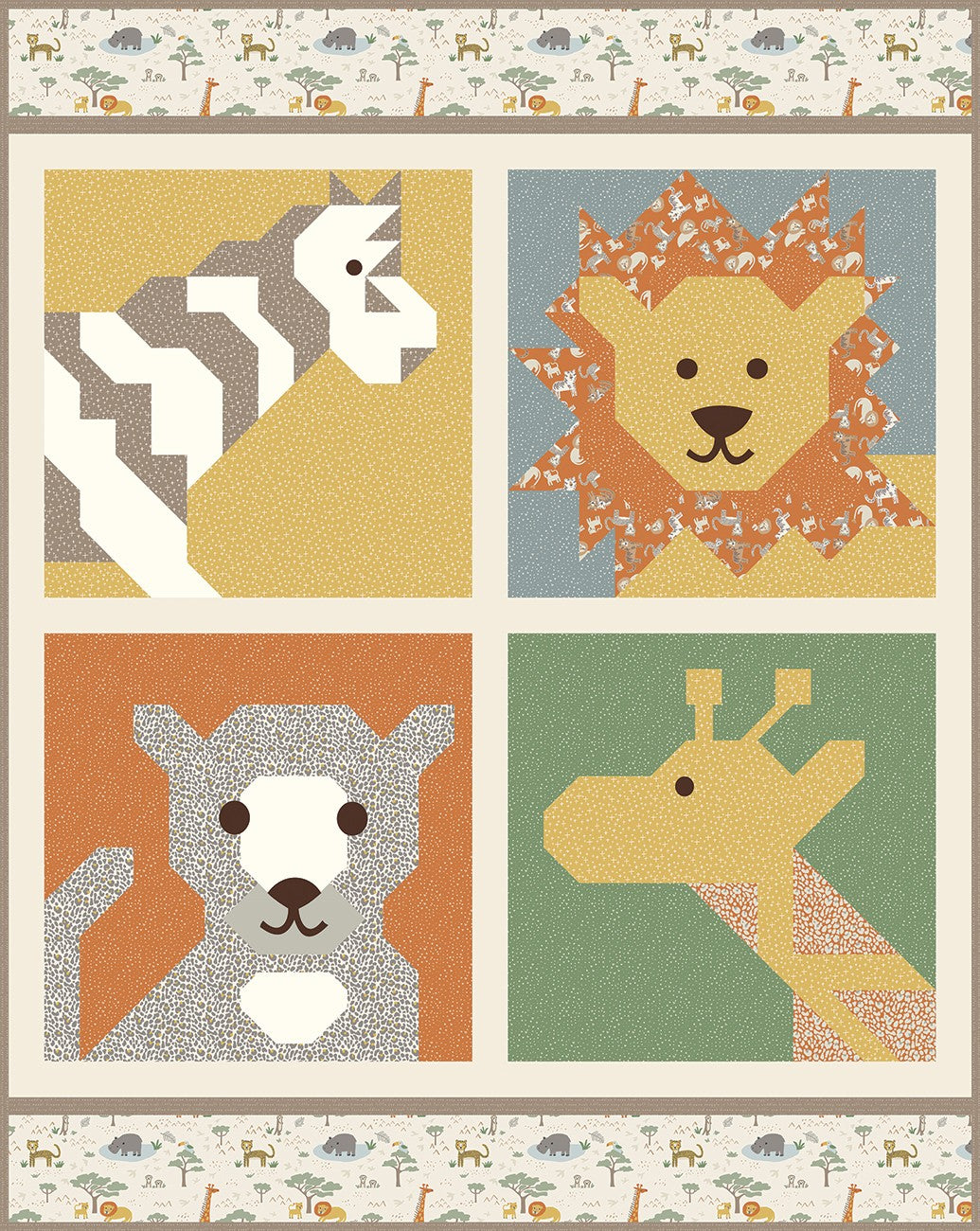 Leo & Savannah Safari on the Savannah Digitally-Printed Store Display Quilt