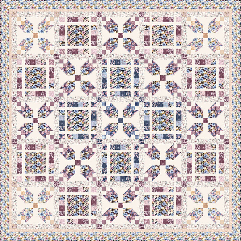 Twilight Tulips Quilt Store Display