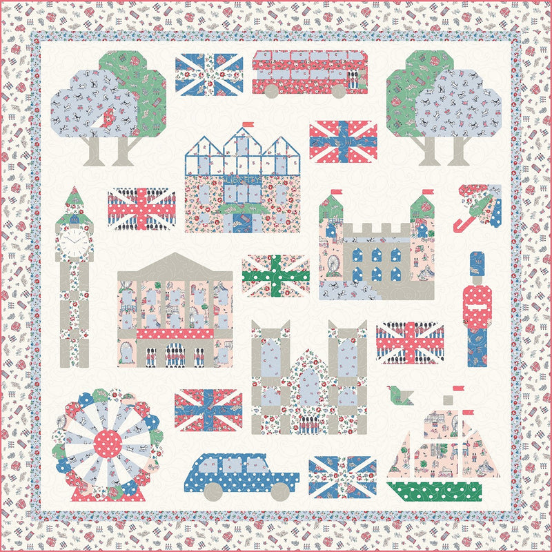 London Town Sampler Quilt Store Display