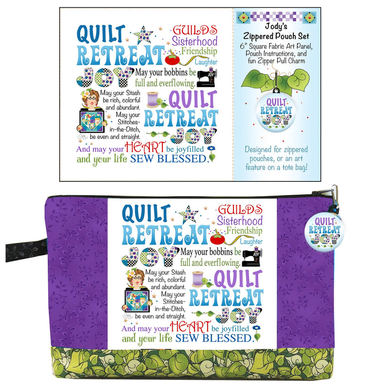 Zipper Pouch Set Quilt Retreat Joy