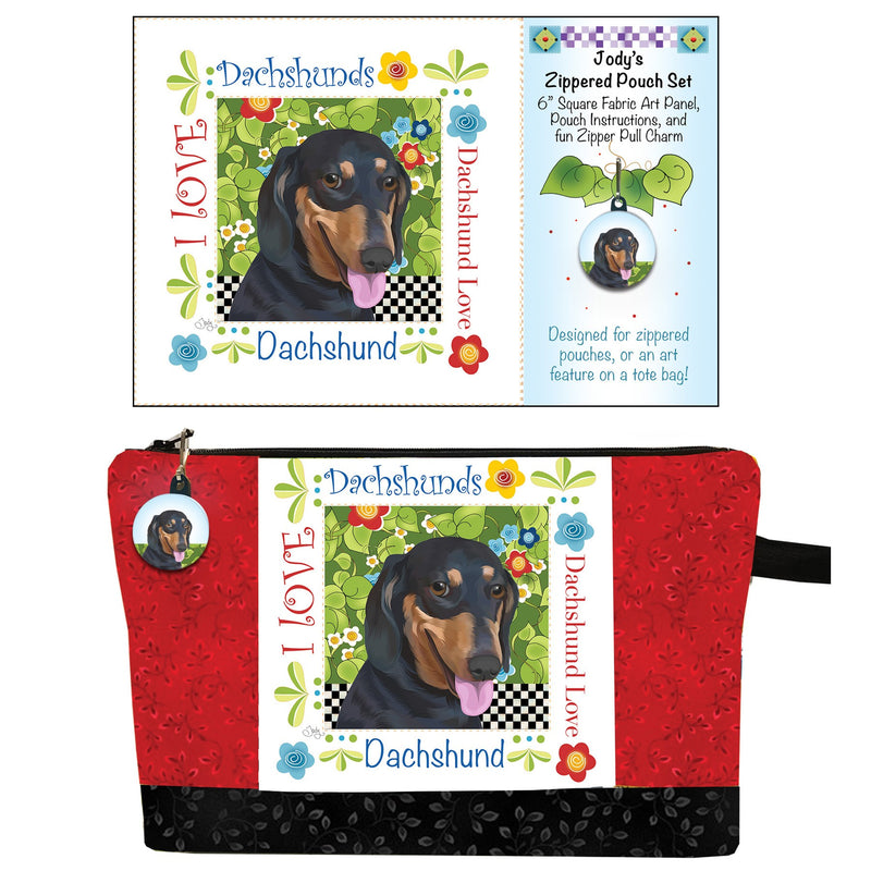 Zipper Pouch Set Dachshund