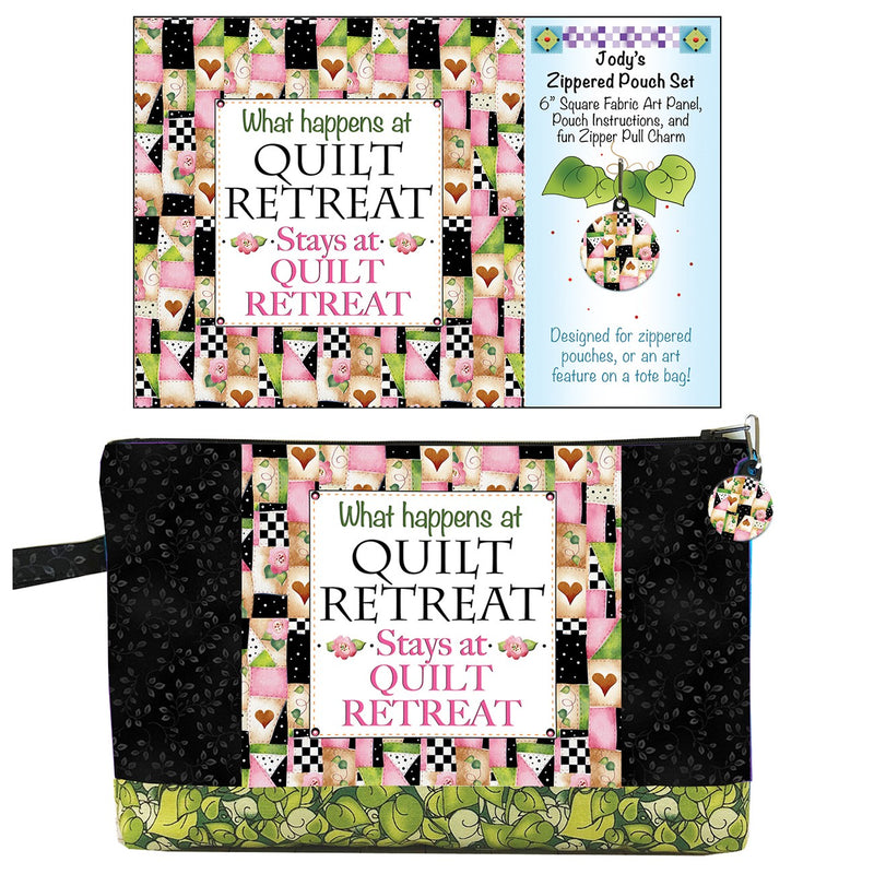 Zipper Pouch Set P & B Quilt Retreat