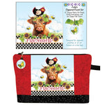 Zipper Pouch Set Highland Cow Friendship